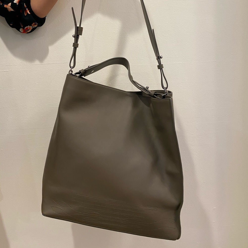 All Saints North/South Leather tote